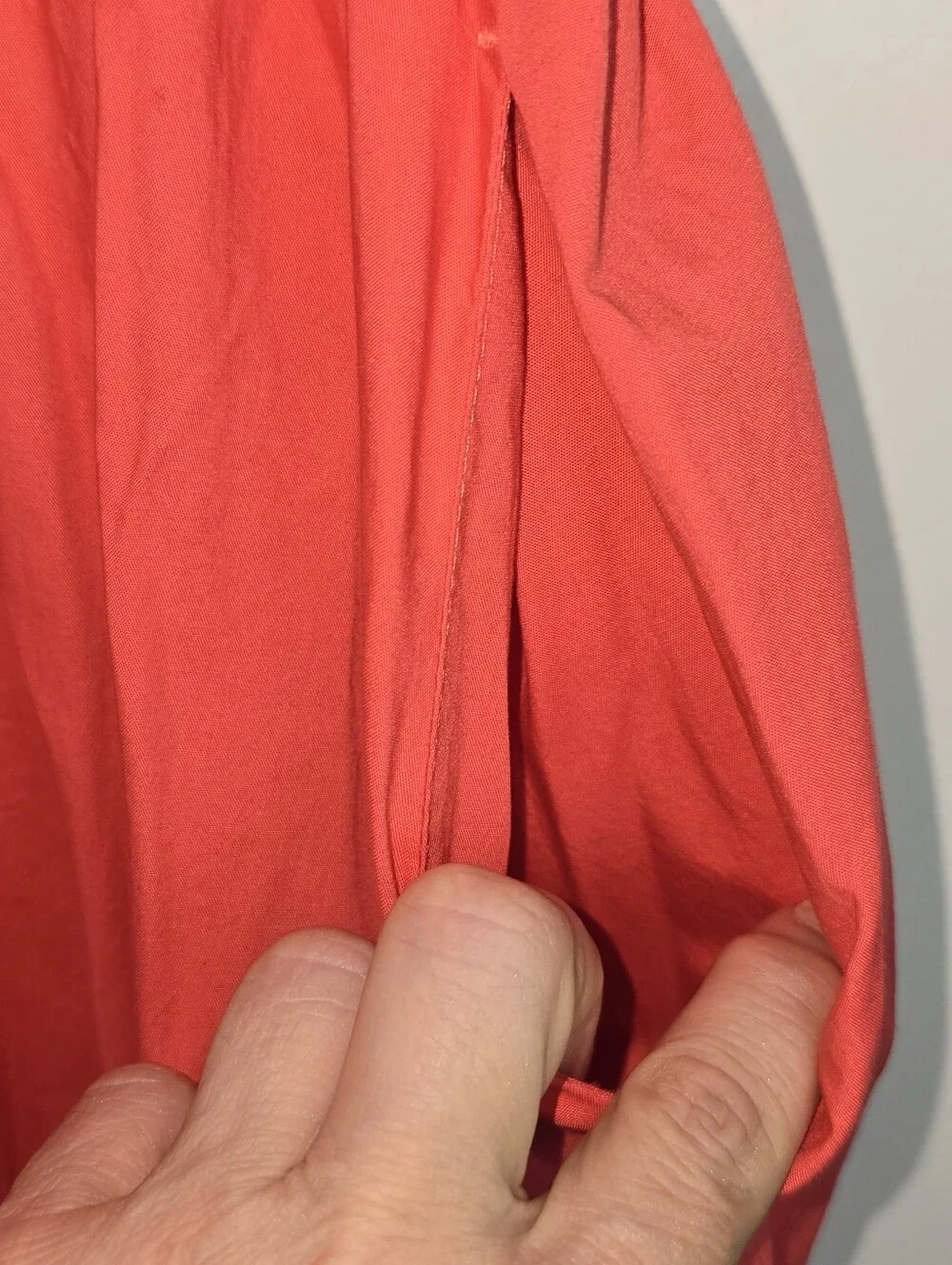 GAP Pink Cotton Midi Skirt With Pockets Like New L